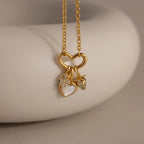 Pave Hamsa Hand Charm Silver 18K Gold Plated