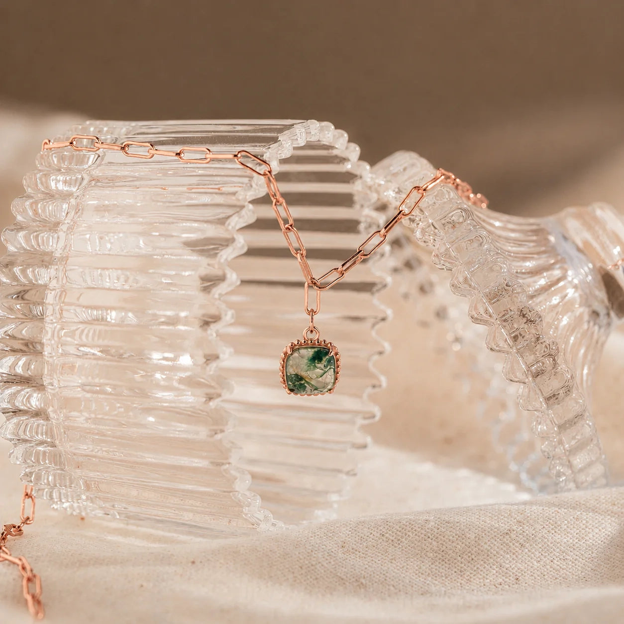 Handmade Agate Pendant Necklace