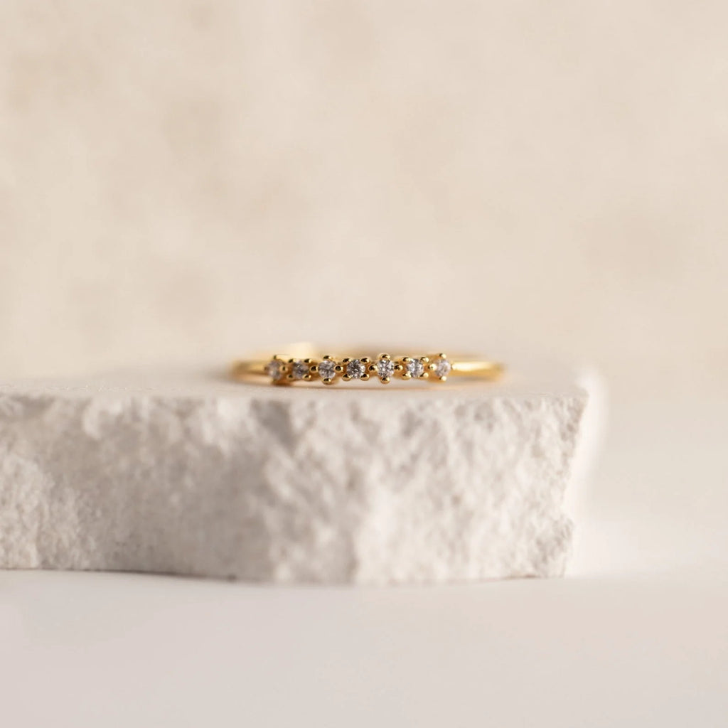 Elegant CZ Diamond Stackable Ring
