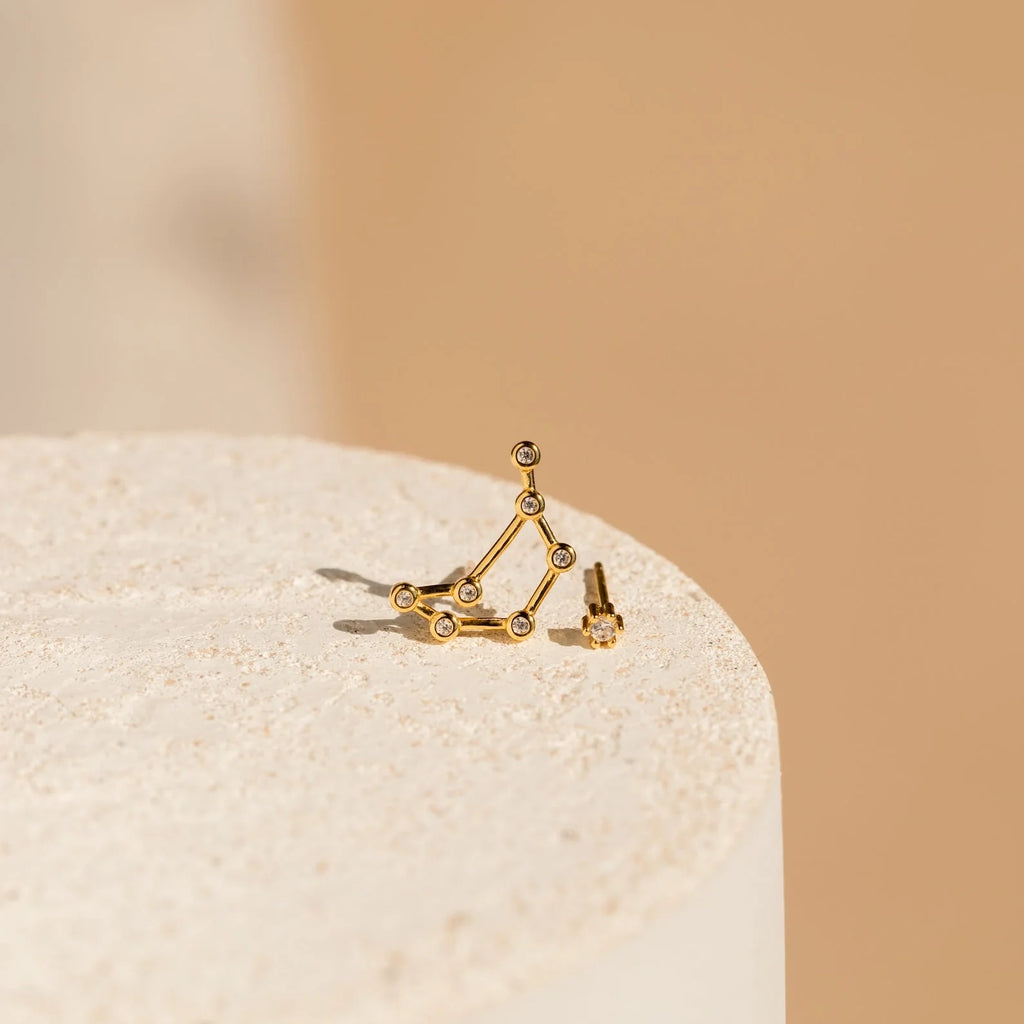 Constellation Earrings Silver 18K Gold Plated