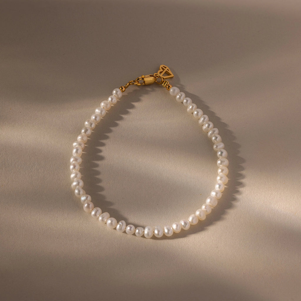 Venus Pearl Bracelet Silver 18K Gold Plated