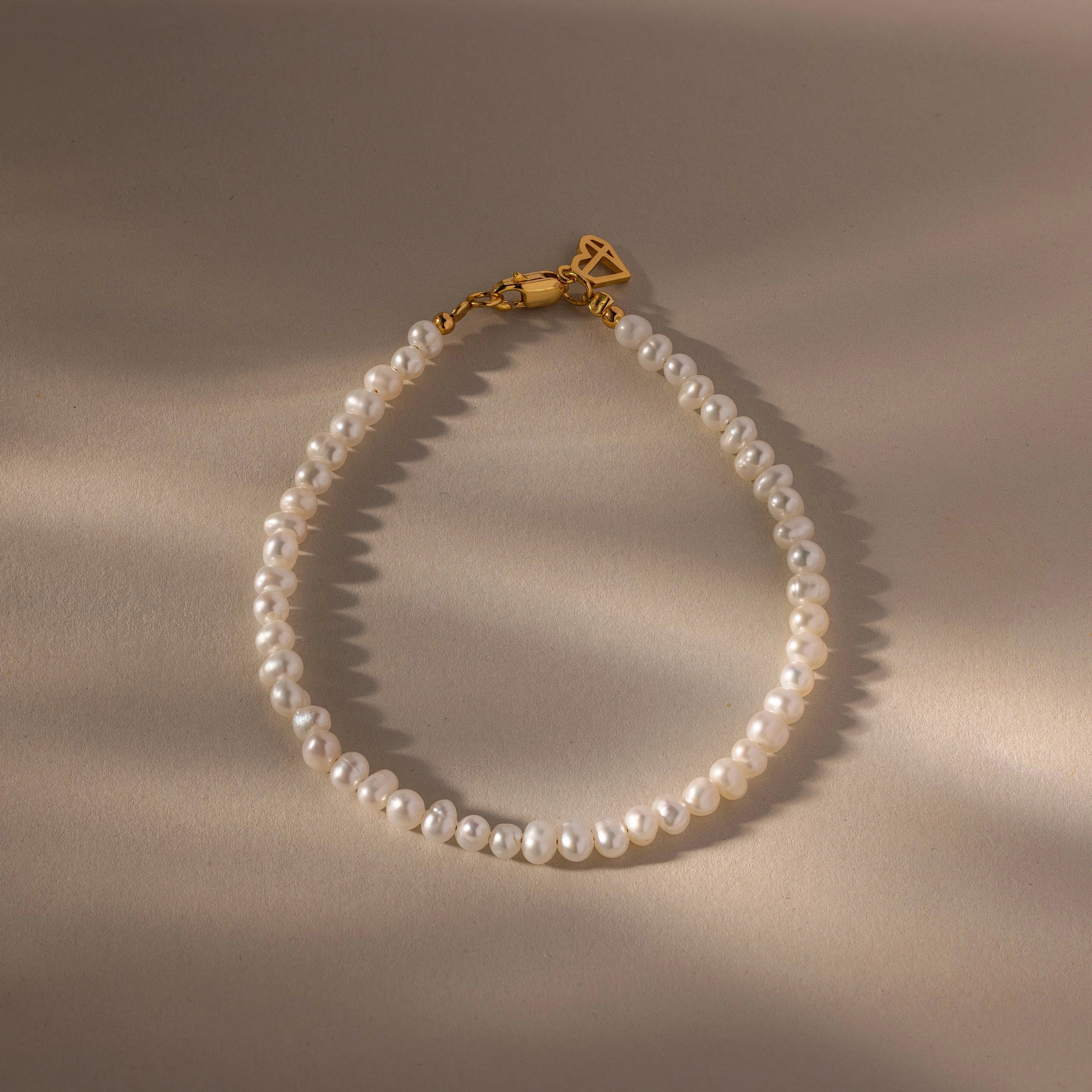 Venus Pearl Bracelet Silver 18K Gold Plated