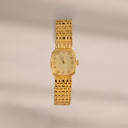 Pave Woven Timepiece Silver 18K Gold Plated