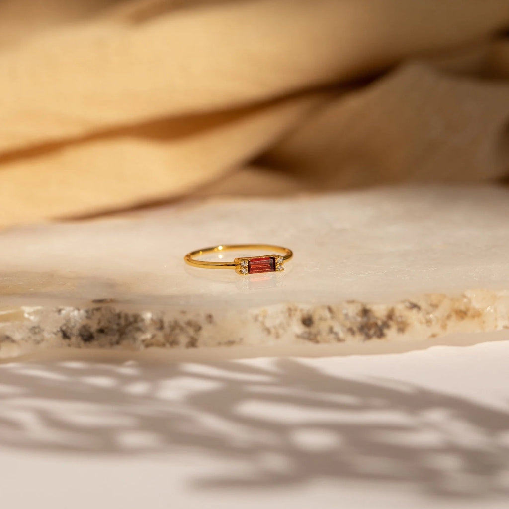Empire Garnet Ring