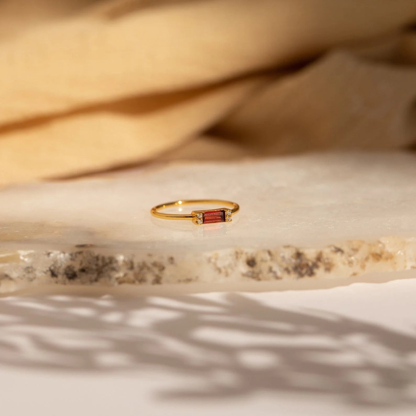 Empire Garnet Ring