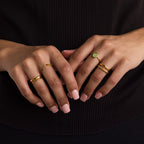 Jade Oval Ring Silver 18K Gold Plated