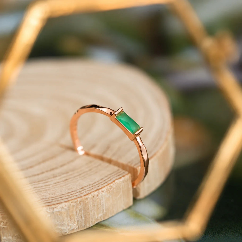Jade Baguette Ring
