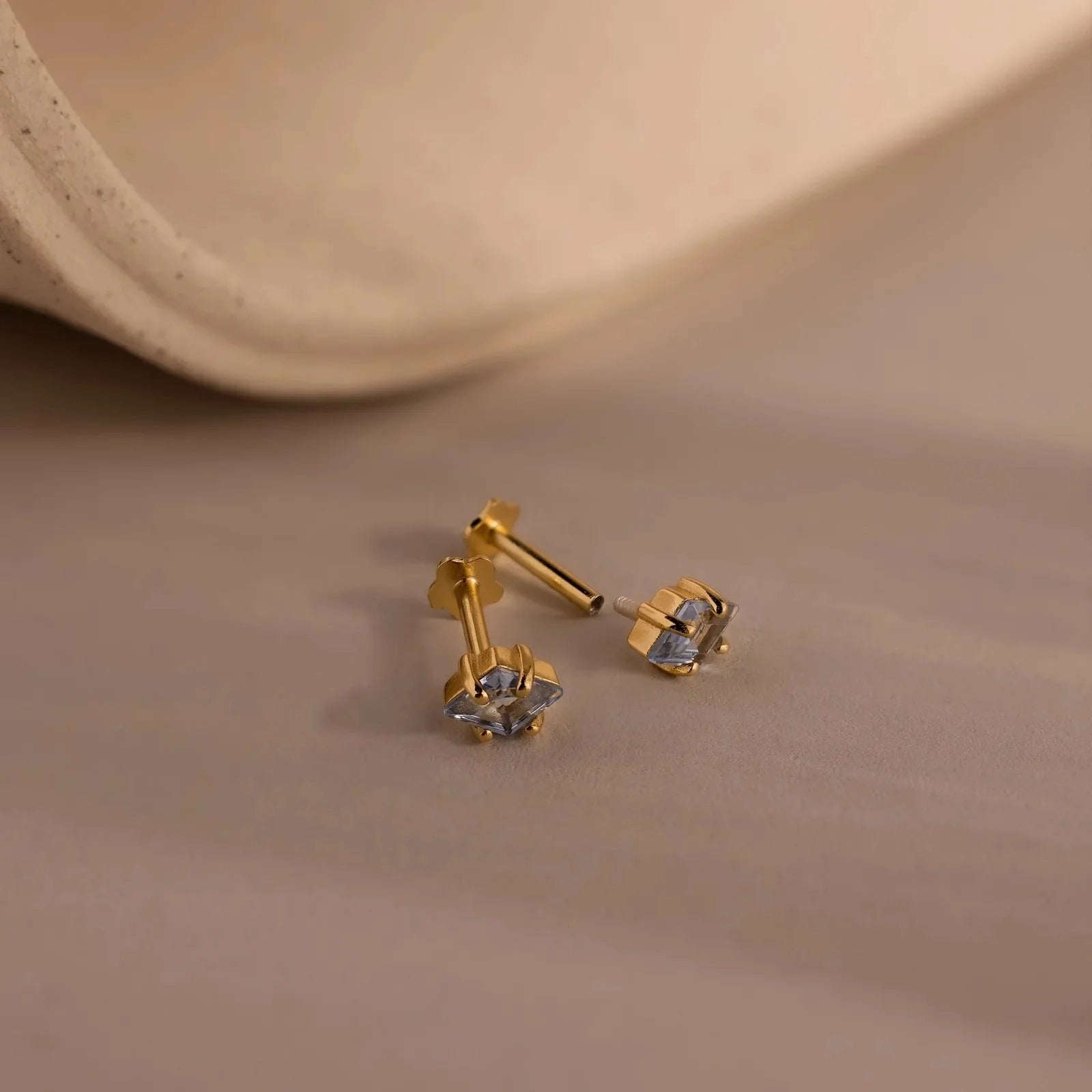 Twilight Rhombus Alexandrite Studs
