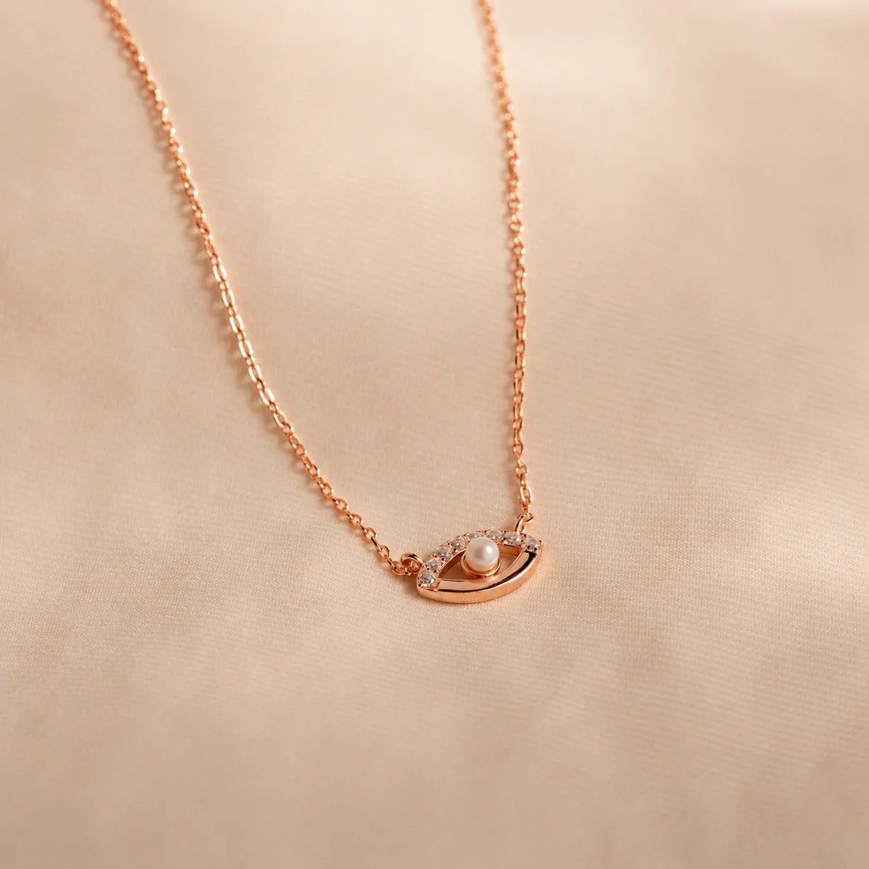 Guardian's Blessing: Evil Eye Diamond Necklace