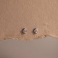 Geometric Diamond Stud Silver 18K Gold Plated