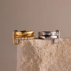 Multipurpose Mixed Metal Clasp Set Silver 18K Gold Plated