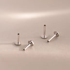 Flatback Post Set   Silver 18K Gold Plated