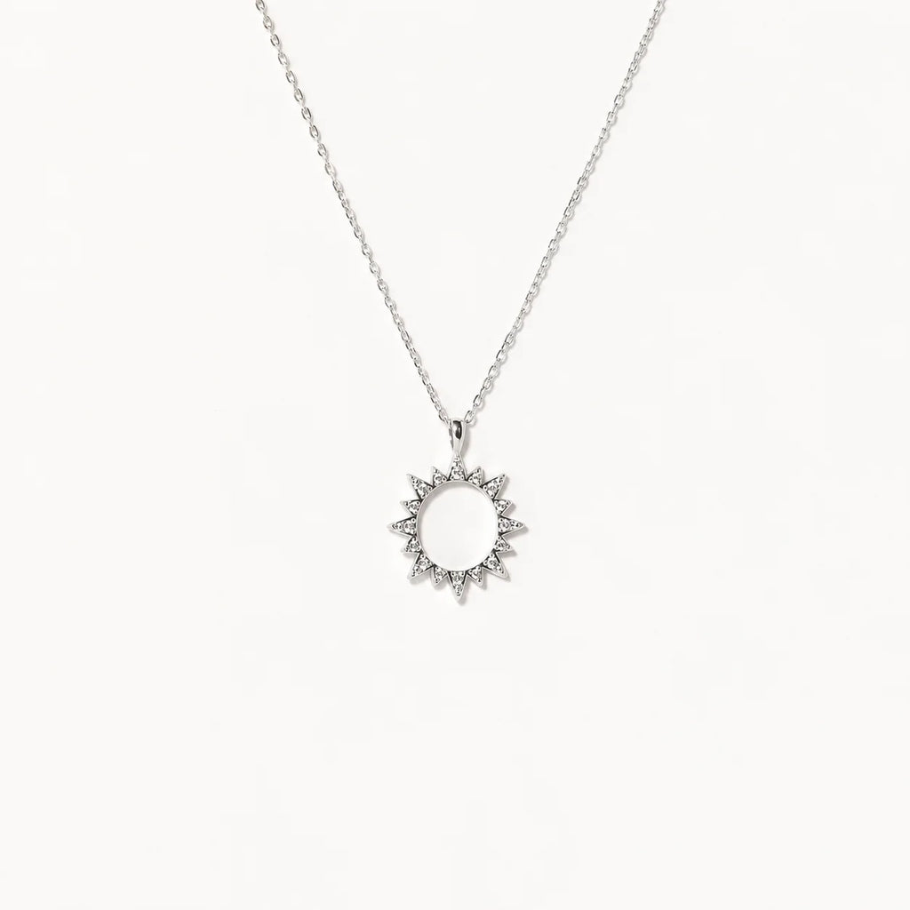 Pave Sun Necklace