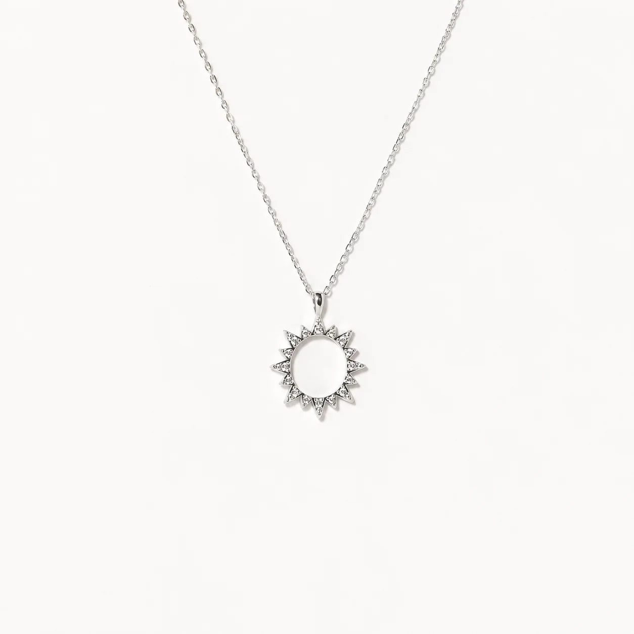 Pave Sun Necklace
