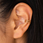 Claw Ear Cuffs Silver 18K Gold Plated