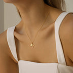Nella Letter Necklace Silver 18K Gold Plated