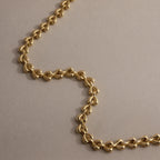Heart Link Bracelet Silver 18K Gold Plated