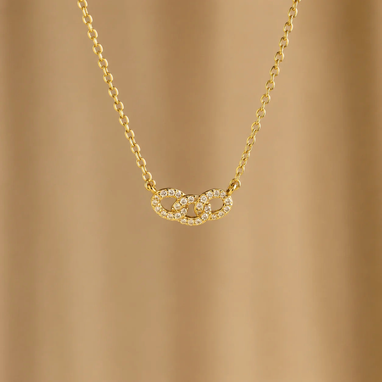 Pave Link Necklace