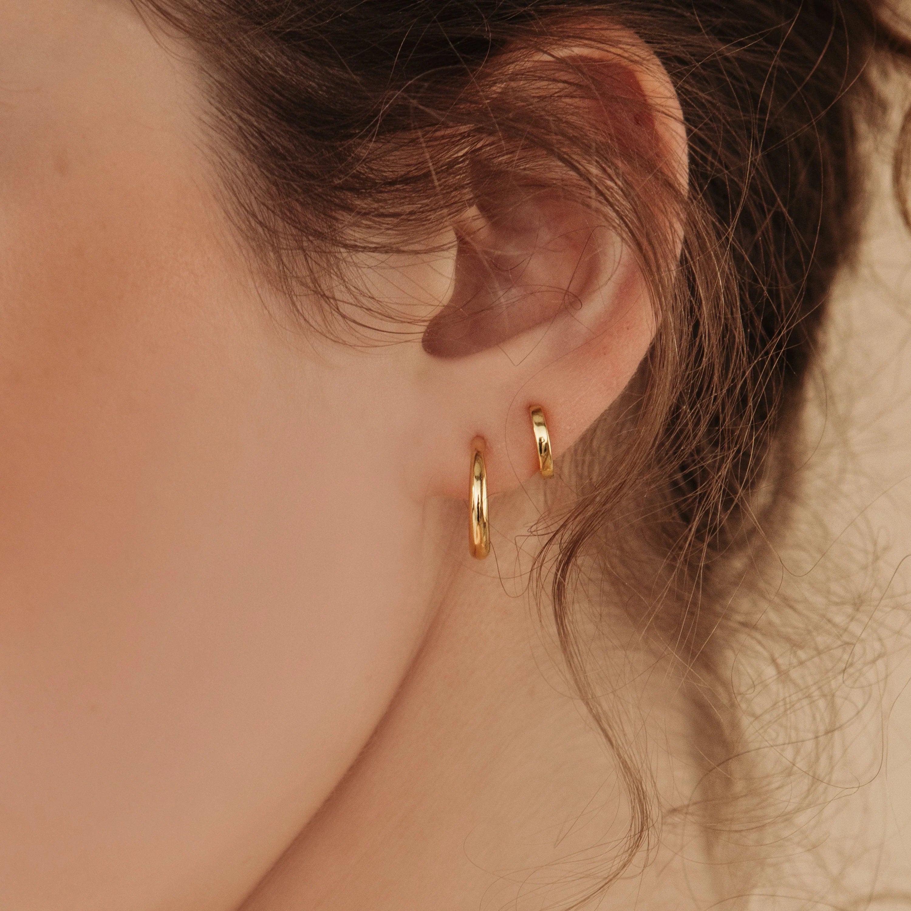 Chloe Hoops Silver 18K Gold Plated