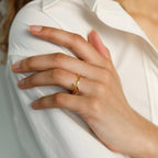 Venice Name Ring Silver 18K Gold Plated