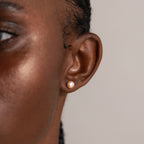 Pink Pearl Studs Silver 18K Gold Plated