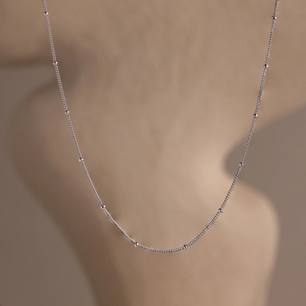 Satellite Necklace Silver 18K Gold Plated