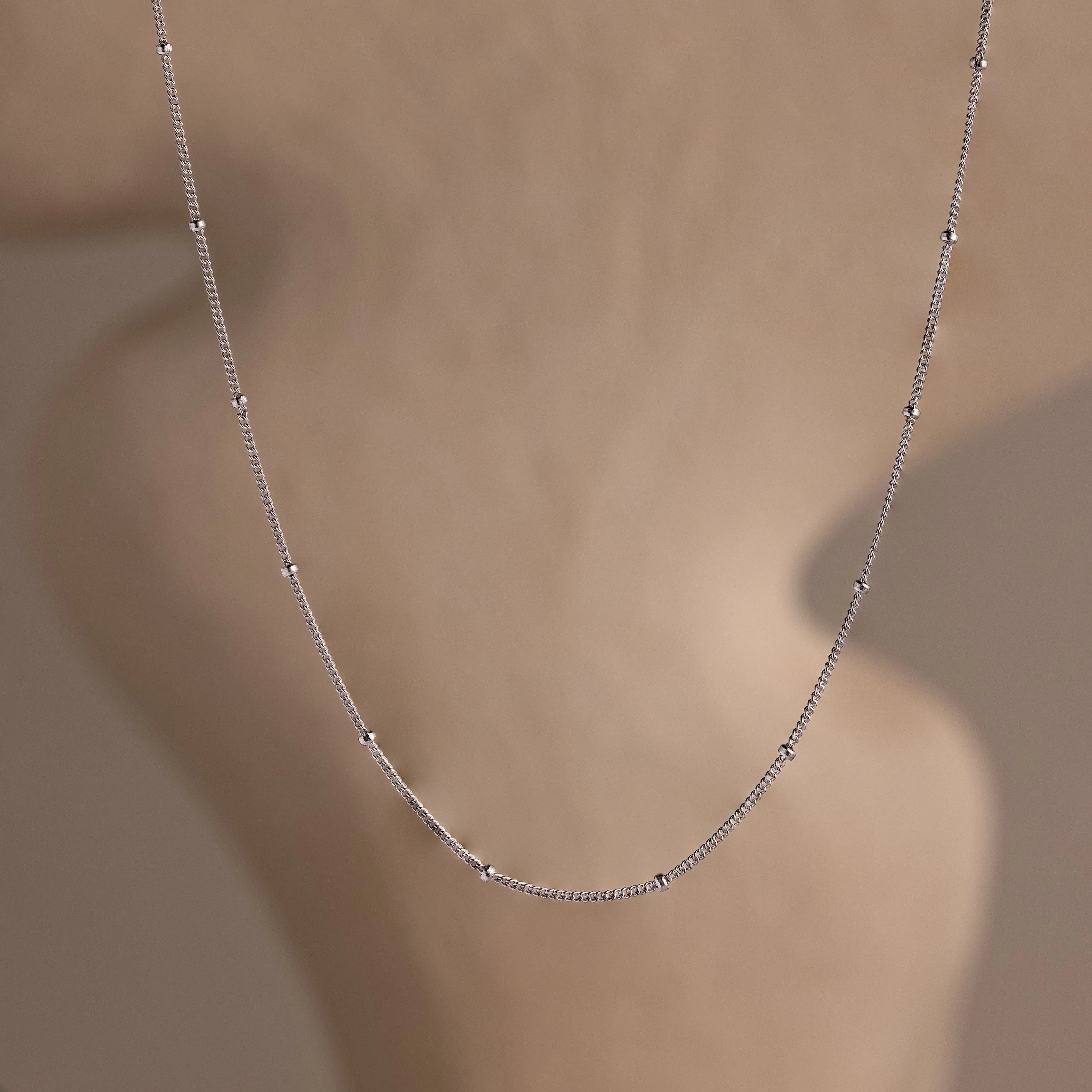 Satellite Necklace Silver 18K Gold Plated