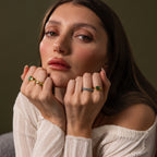 Oval Cut Jade Signet Ring Silver 18K Gold Plated