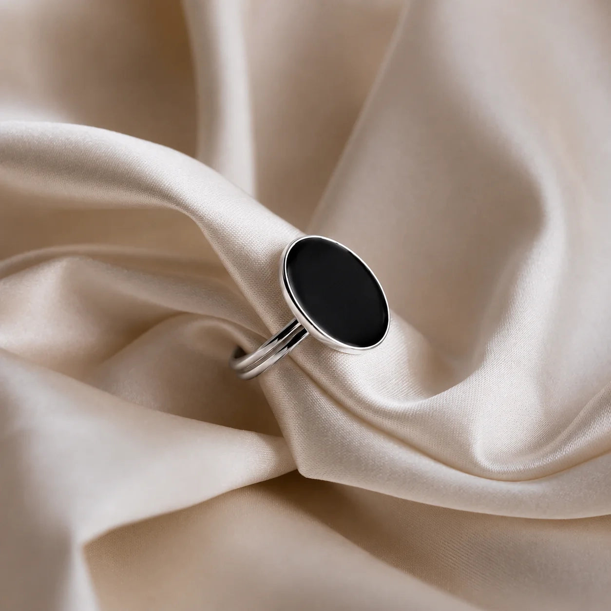 Black Onyx Signet Ring