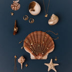 Seaside Pearl Charm Bracelet Silver 18K Gold Plated