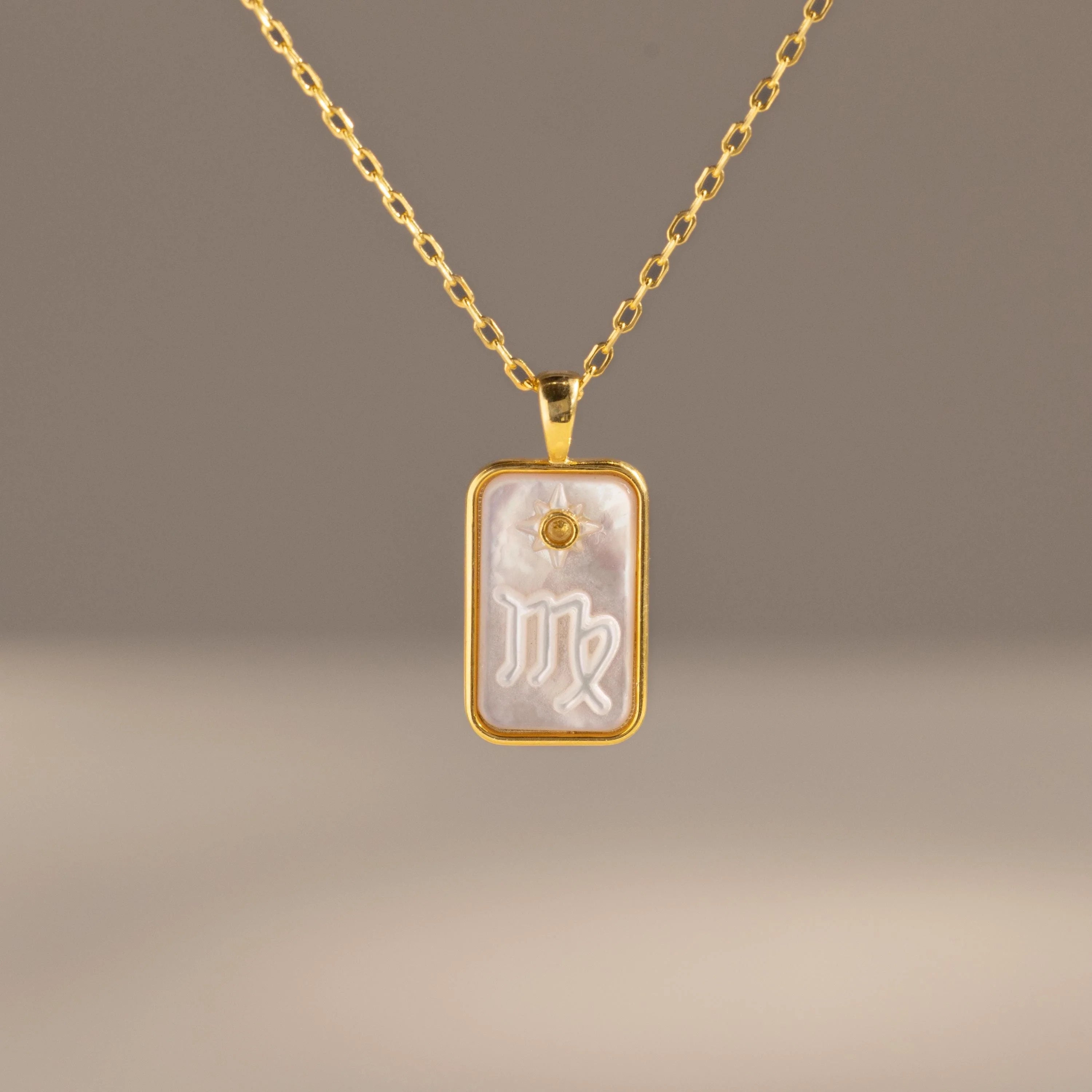 Birthstone Pearl Pendant Necklace Silver 18K Gold Plated