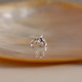 Diamond Strawberry Charm Silver 18K Gold Plated