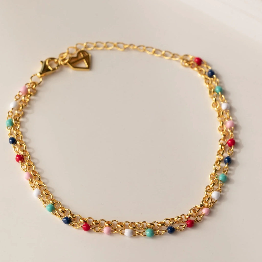 Rainbow Beaded Bracelet