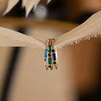 Morse Code Birthstone Ring Silver 18K Gold Plated