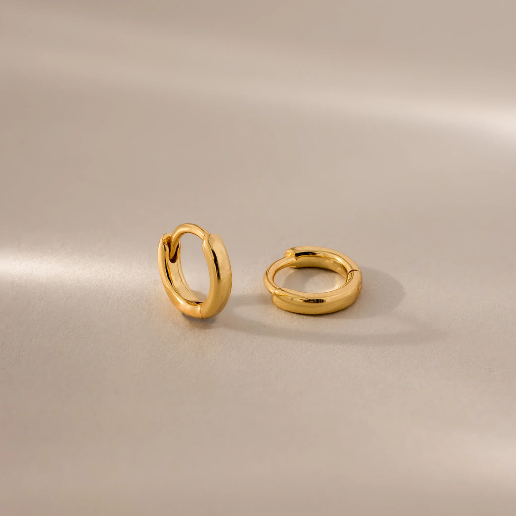 Dainty Huggies Silver 18K Gold Plated