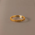 Endless Eternity Topaz Ring Silver 18K Gold Plated