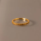 Endless Eternity Topaz Ring Silver 18K Gold Plated