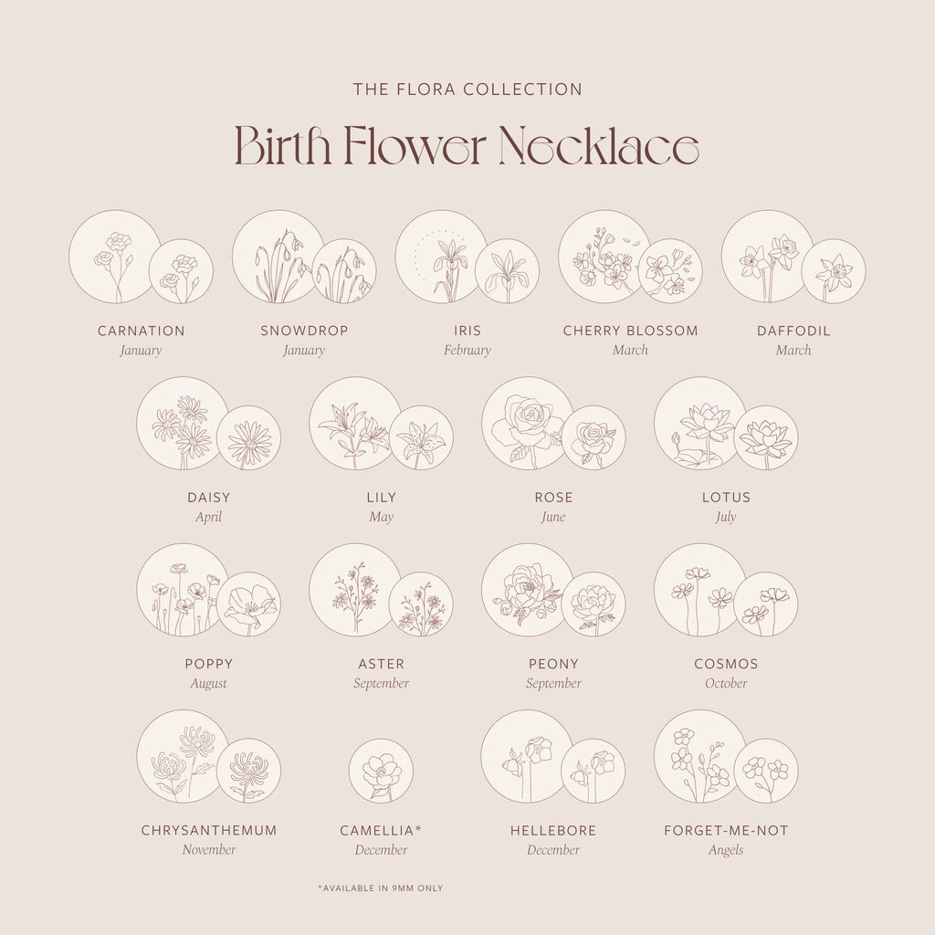 Birth Flower Necklace
