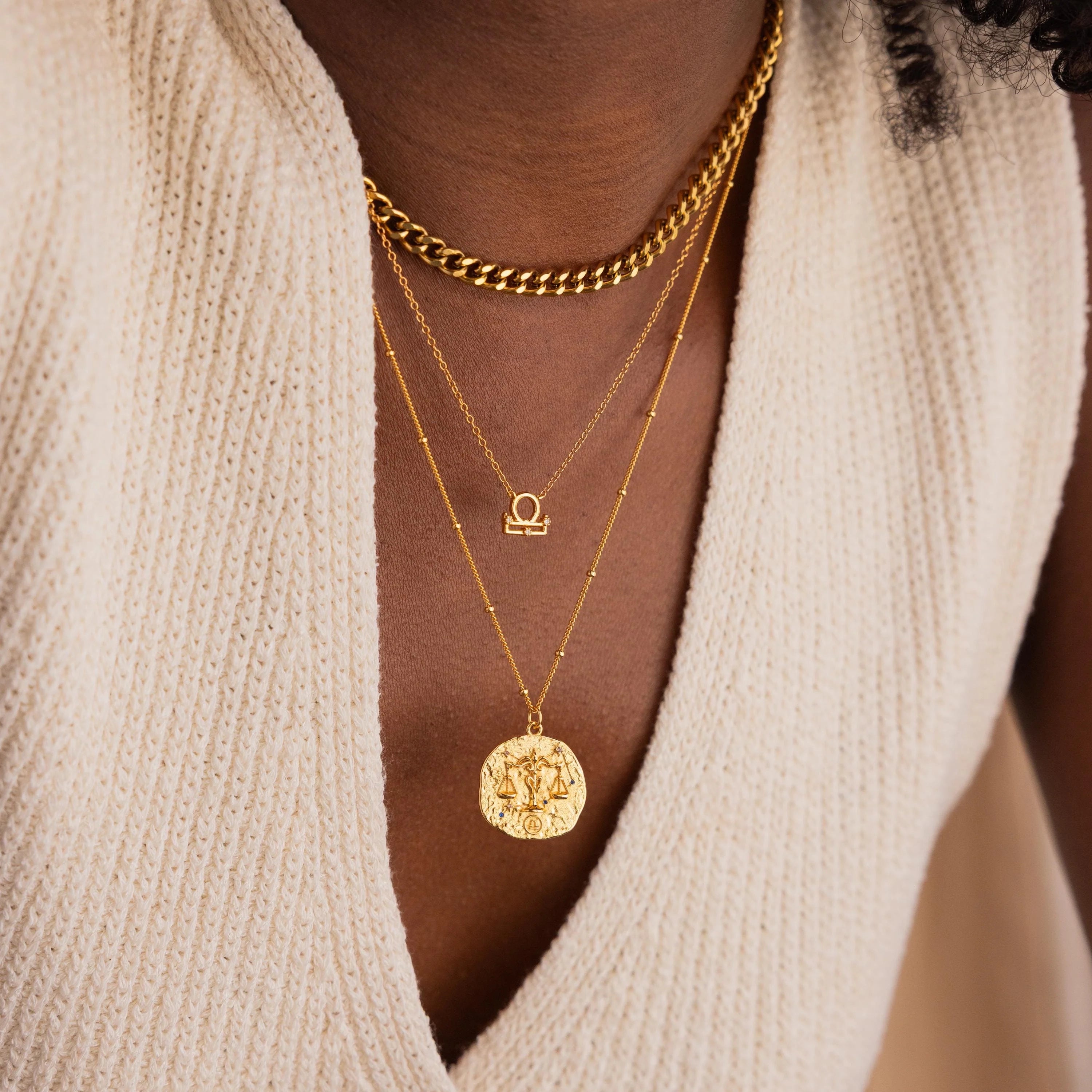 Dainty Zodiac Necklace Silver 18K Gold Plated