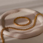 Strap Bracelet Silver 18K Gold Plated
