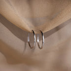 Classic Hoops Silver 18K Gold Plated