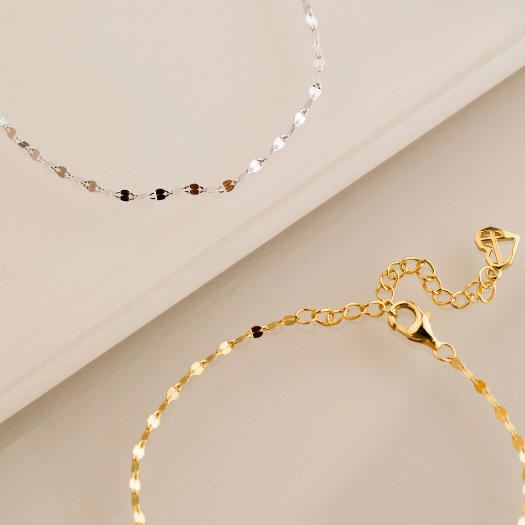 Josephine Chain Bracelet Silver 18K Gold Plated