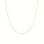 Dainty Link Chain Necklace Silver 18K Gold Plated