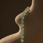 Aventurine Choker Necklace Silver 18K Gold Plated