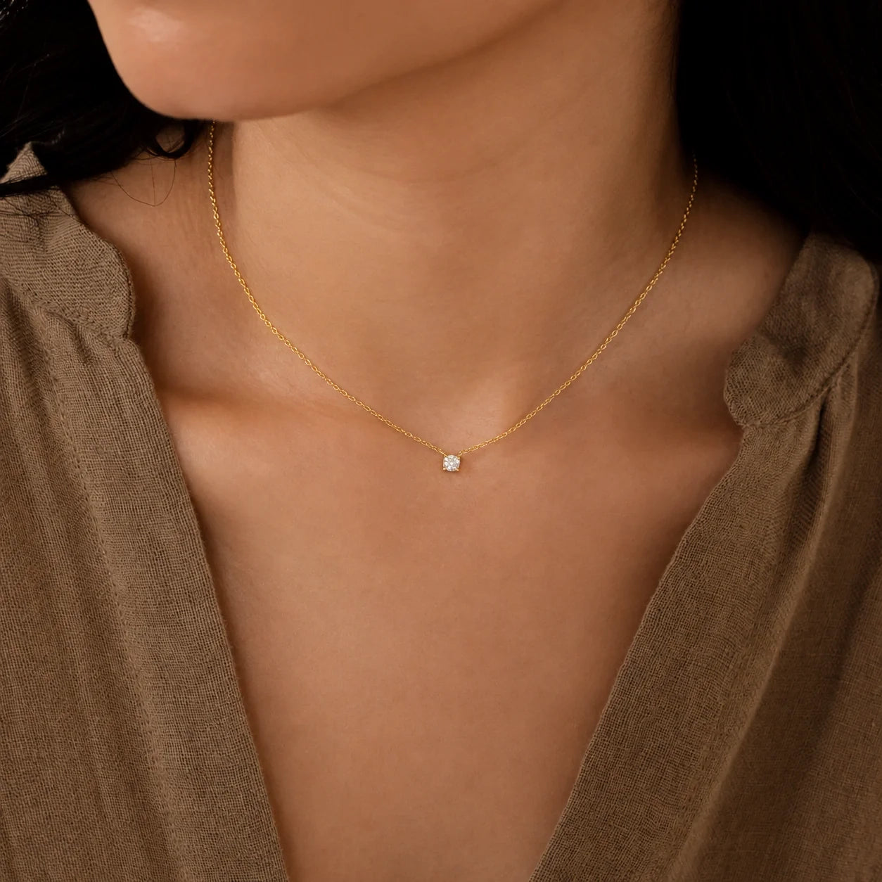 Dainty Diamond Necklace