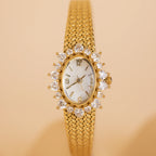 Diamonds Heart Timepiece Silver 18K Gold Plated