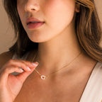 Twisted Pearl Necklace Silver 18K Gold Plated