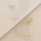 Josephine Chain Bracelet Silver 18K Gold Plated