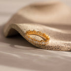 Diamond Art Deco Rhythm Ring Silver 18K Gold Plated