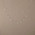 Satellite Diamond Necklace Silver 18K Gold Plated